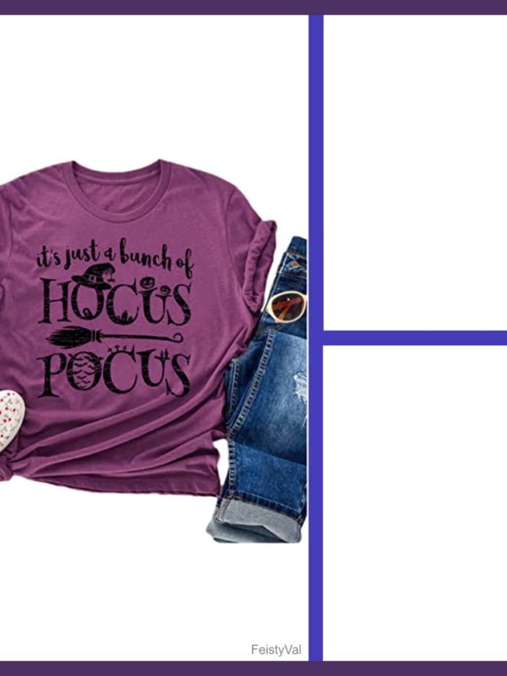 Hocus Pocus Halloween T-Shirt Women Short Sleeve Crewneck Fall Tee